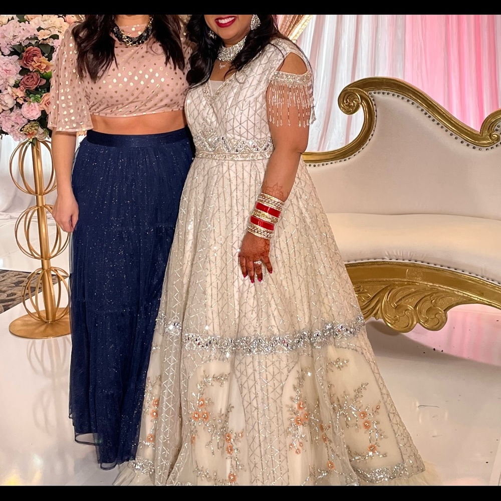 Ivory Indian Wedding Lehenga